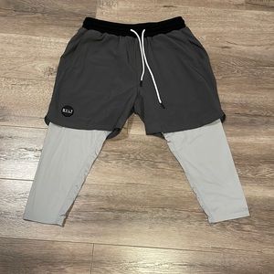 Men’s BYLT athletic shorts with built in 3/4 leggings